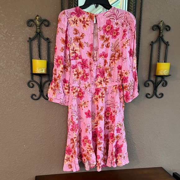 Loft Floral Long Sleeve Dress - Picture 4 of 8